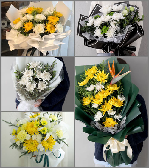 贵州毕节市织金县鸡场乡坡头上村白事花束代送
